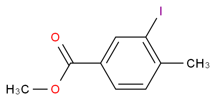 Methyl 3-iodo-4-methylbenzoate_分子结构_CAS_90347-66-3)