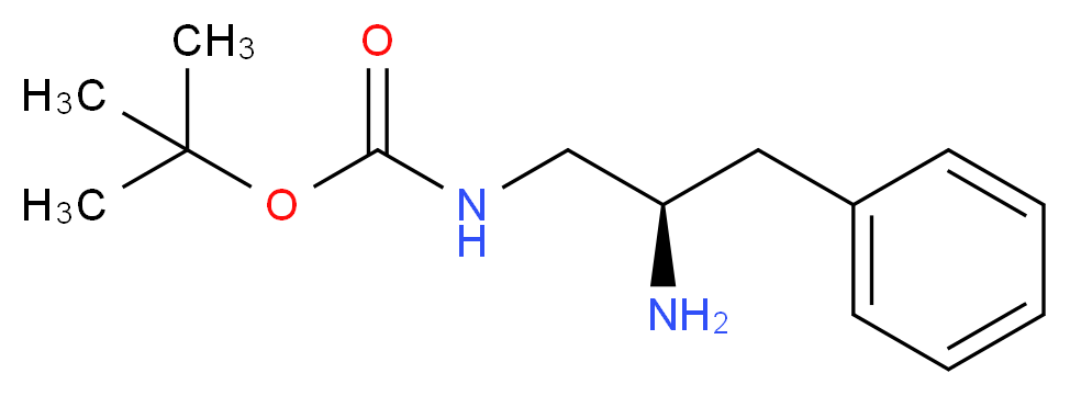 tert-butyl N-[(2R)-2-amino-3-phenylpropyl]carbamate_分子结构_CAS_400652-57-5