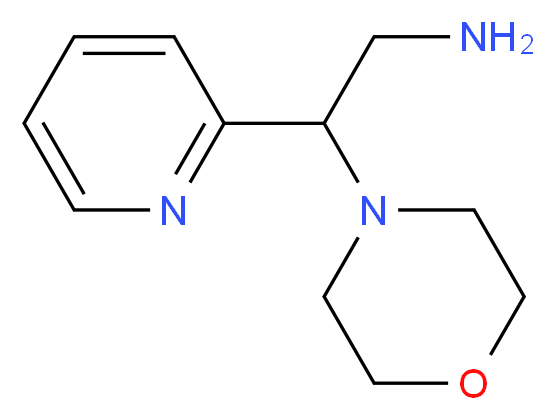 2-(morpholin-4-yl)-2-(pyridin-2-yl)ethan-1-amine_分子结构_CAS_933735-22-9