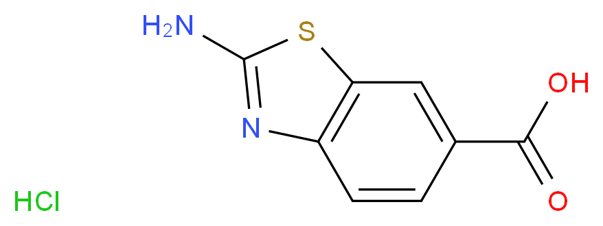 2-amino-1,3-benzothiazole-6-carboxylic acid hydrochloride_分子结构_CAS_93-85-6)