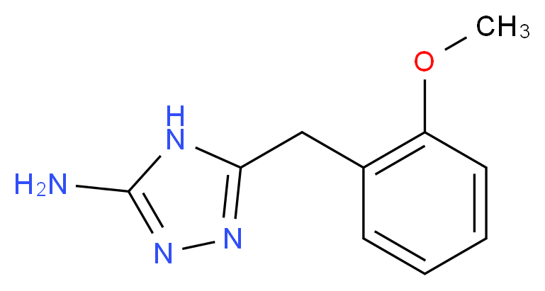5-[(2-methoxyphenyl)methyl]-4H-1,2,4-triazol-3-amine_分子结构_CAS_502685-70-3