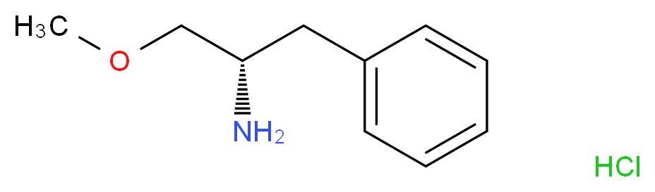 (S)-(+)-1-甲氧基-3-苯基-2-丙胺 盐酸盐_分子结构_CAS_64715-81-7)