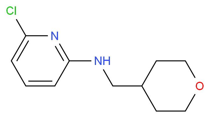 6-Chloro-N-(tetrahydro-2H-pyran-4-ylmethyl)-2-pyridinamine_分子结构_CAS_)