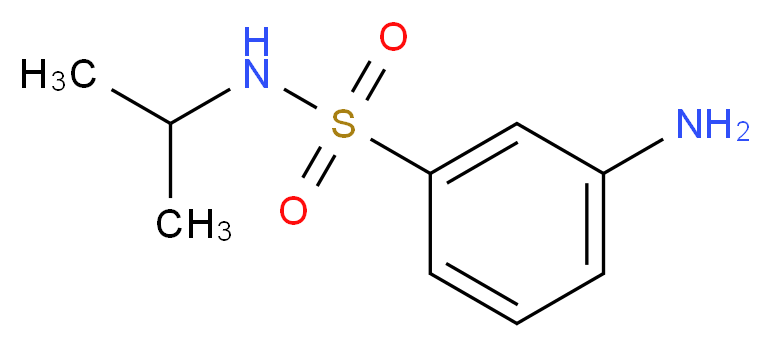 3-amino-N-(propan-2-yl)benzene-1-sulfonamide_分子结构_CAS_118837-66-4