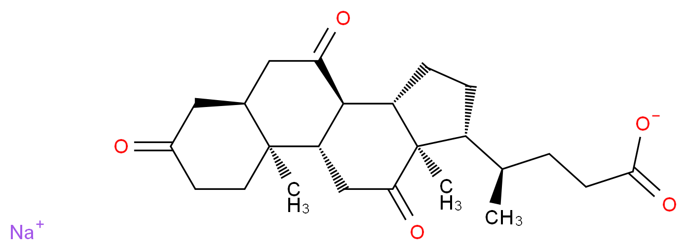 去氢胆酸钠_分子结构_CAS_145-41-5)