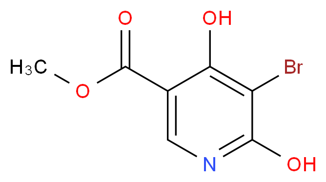 Methyl 5-bromo-4,6-dihydroxynicotinate_分子结构_CAS_)