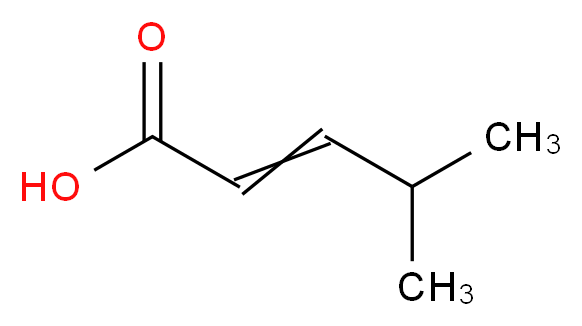 4-methylpent-2-enoic acid_分子结构_CAS_10321-71-8