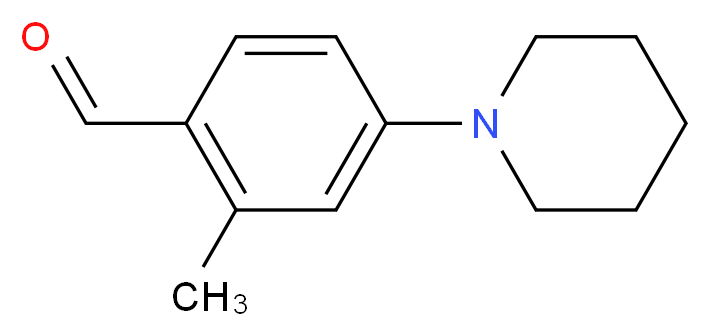 2-Methyl-4-piperidin-1-yl-benzaldehyde_分子结构_CAS_)