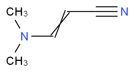 3-(dimethylamino)prop-2-enenitrile_分子结构_CAS_2407-68-3