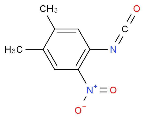 4,5-二甲基-2-硝基苯异氰酸酯_分子结构_CAS_102561-40-0)