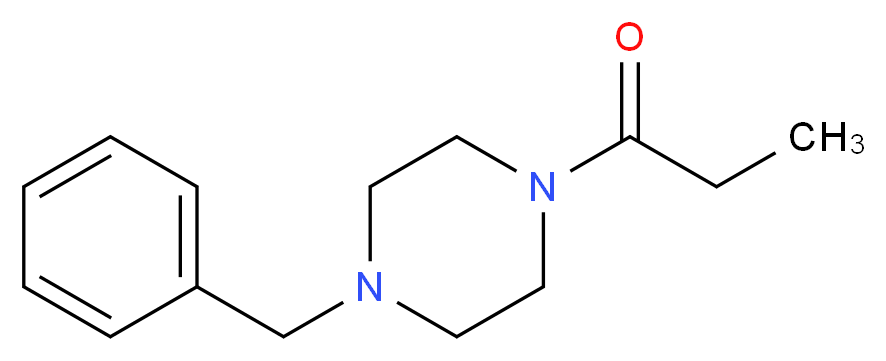 1-(4-Benzylpiperazino)-1-propanone_分子结构_CAS_)