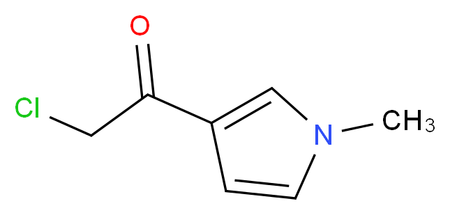 2-Chloro-1-(1-methyl-1H-pyrrol-3-yl)-ethanone_分子结构_CAS_)