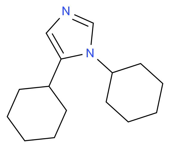 1,5-dicyclohexyl-1H-imidazole_分子结构_CAS_80964-44-9