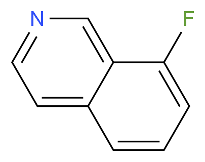 8-Fluoroisoquinoline_分子结构_CAS_1075-00-9)