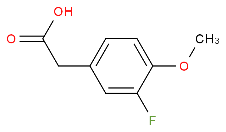 3-Fluoro-4-methoxyphenylacetic acid_分子结构_CAS_452-14-2)