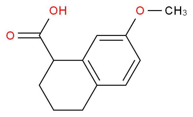 7-methoxy-1,2,3,4-tetrahydronaphthalene-1-carboxylic acid_分子结构_CAS_85858-95-3