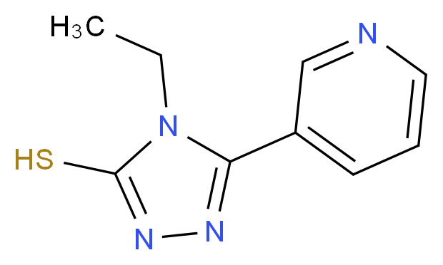 4-ethyl-5-(pyridin-3-yl)-4H-1,2,4-triazole-3-thiol_分子结构_CAS_26131-68-0