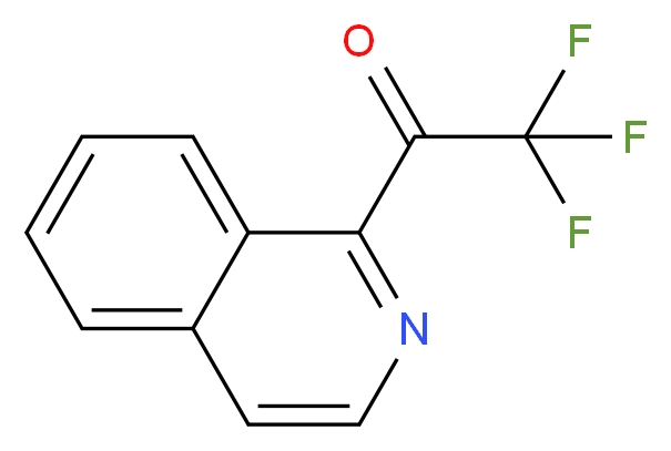 2,2,2-trifluoro-1-(isoquinolin-1-yl)ethanone_分子结构_CAS_1196157-18-2)