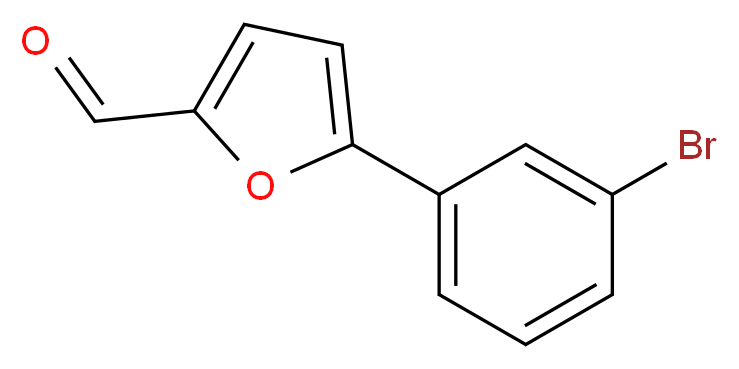 5-(3-bromophenyl)furan-2-carbaldehyde_分子结构_CAS_39868-10-5