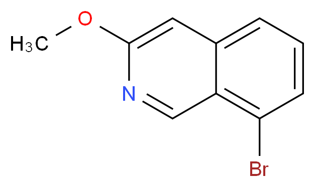 8-bromo-3-methoxyisoquinoline_分子结构_CAS_608515-50-0