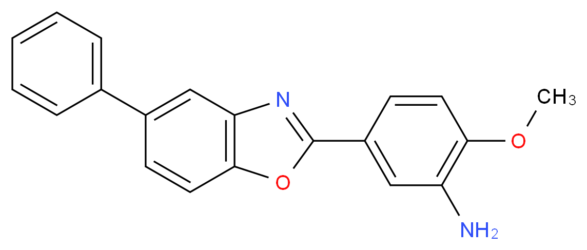 3'-Amino-4'-methoxy-phenyl-2-(p-phenyl)-benzoxazole_分子结构_CAS_599201-51-1)