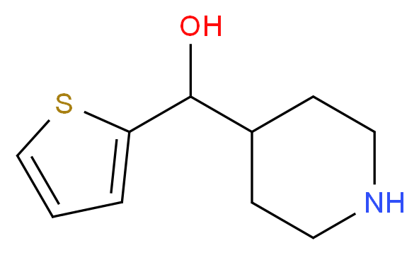 Piperidin-4-yl(2-thienyl)methanol_分子结构_CAS_938458-94-7)