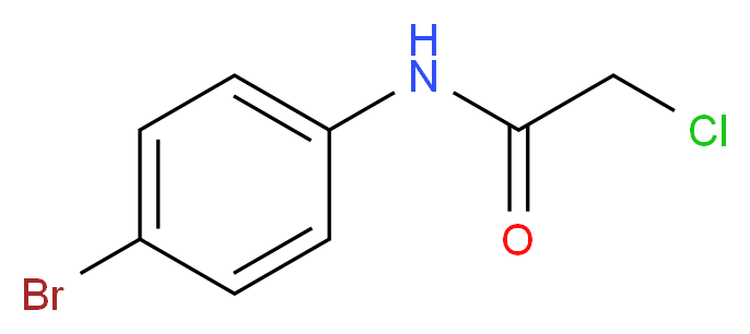 N-(4-Bromophenyl)-2-chloroacetamide_分子结构_CAS_)