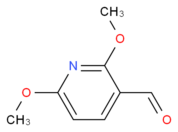 3-Formyl-2,6-dimethoxypyridine_分子结构_CAS_58819-72-0)