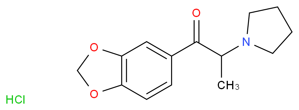 3',4'-Methylenedioxy-α-pyrrolidinopropiophenone Hydrochloride _分子结构_CAS_24698-57-5)