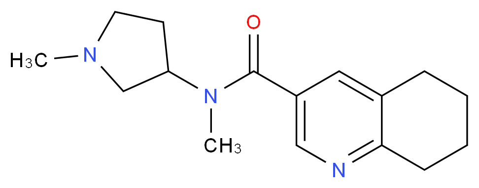 N-methyl-N-(1-methylpyrrolidin-3-yl)-5,6,7,8-tetrahydroquinoline-3-carboxamide_分子结构_CAS_)