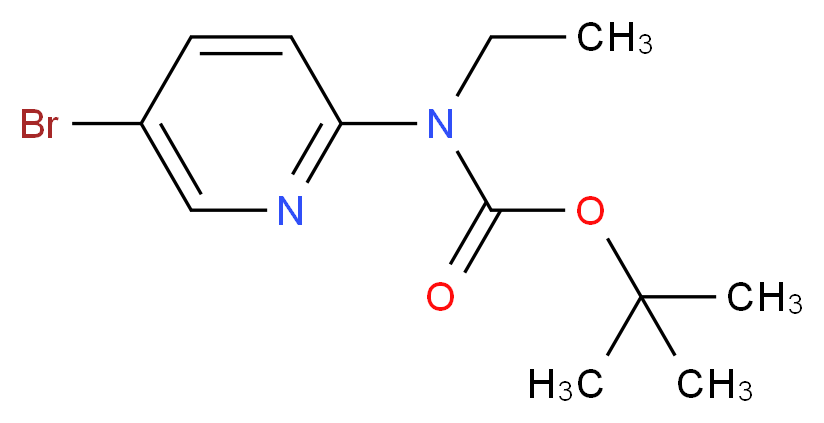 tert-Butyl (5-bromopyridin-2-yl)(ethyl)carbamate_分子结构_CAS_1032758-85-2)