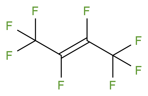 Perfluorobut-2-ene (FC-1318my) 97%_分子结构_CAS_360-89-4)