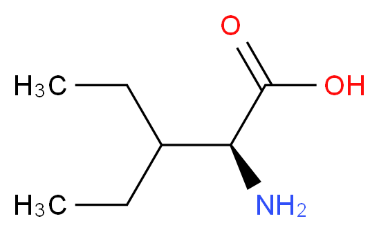 (2S)-2-amino-3-ethylpentanoic acid_分子结构_CAS_14328-61-1