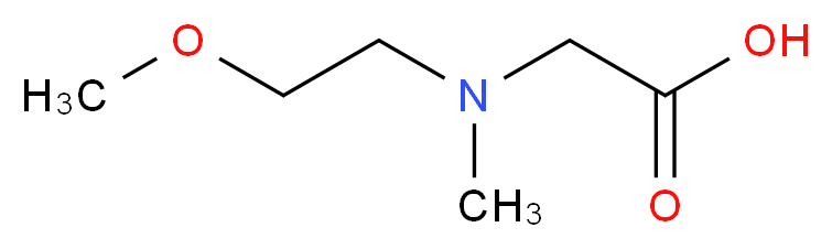 [(2-Methoxyethyl)(methyl)amino]acetic acid_分子结构_CAS_)