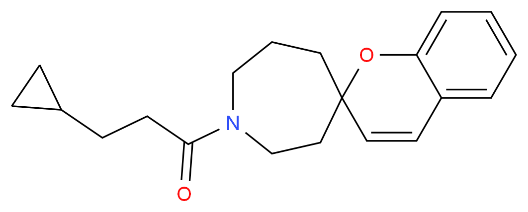 1-(3-cyclopropylpropanoyl)spiro[azepane-4,2'-chromene]_分子结构_CAS_)