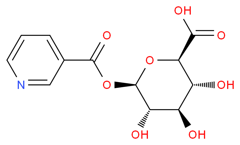 Nicotinic Acid Acyl-β-D-glucuronide_分子结构_CAS_24719-73-1)