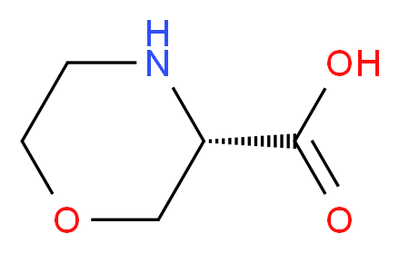 (S)-MORPHOLINE-3-CARBOXYLIC ACID_分子结构_CAS_106825-79-0)