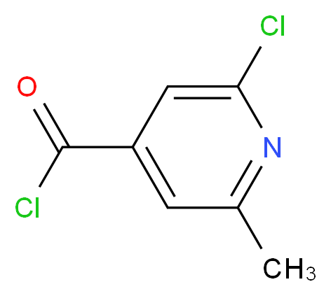 2-Chloro-6-methylpyridine-4-carbonyl chloride_分子结构_CAS_26413-58-1)