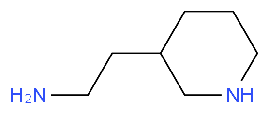 2-(piperidin-3-yl)ethan-1-amine_分子结构_CAS_90000-30-9