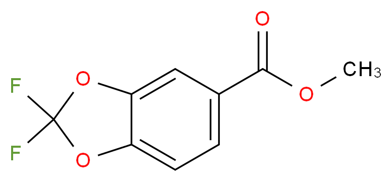 Methyl 2,2-difluorobenzo[d][1,3]dioxole-5-carboxylate_分子结构_CAS_773873-95-3)