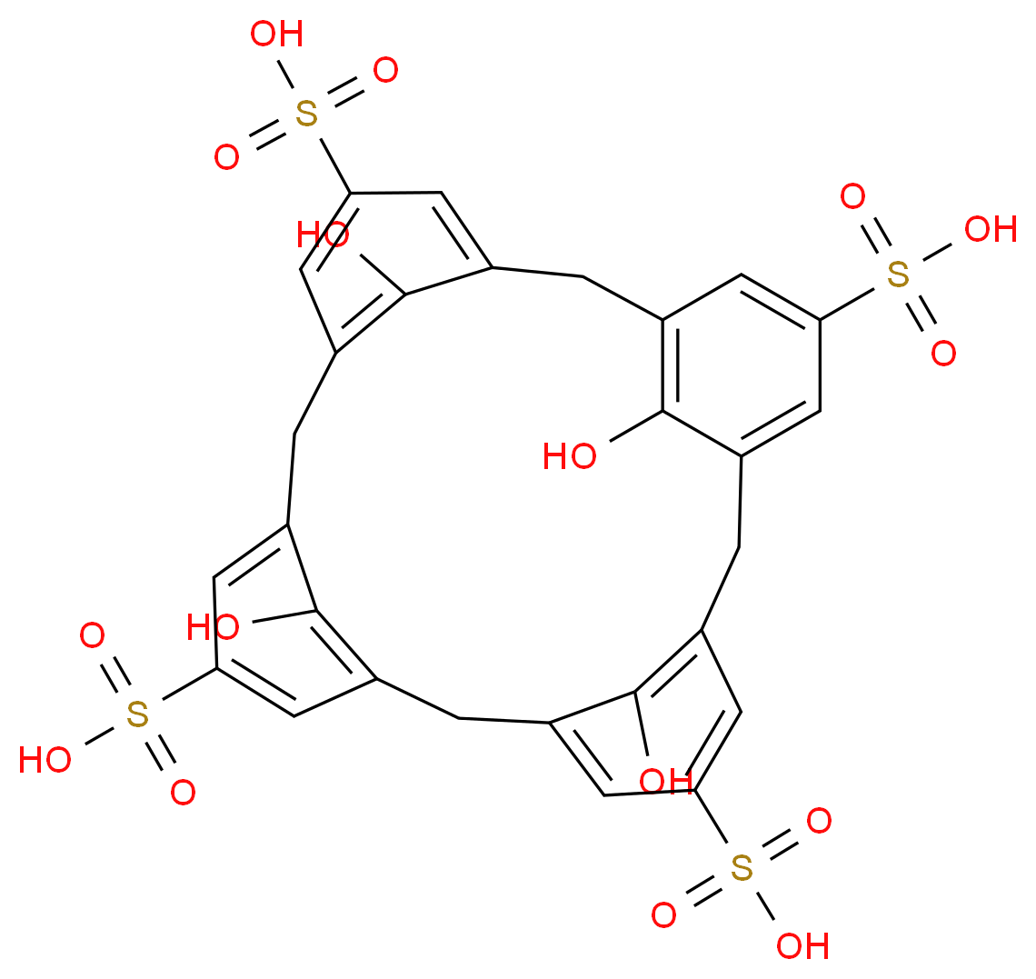 4-磺酰杯[4]芳烃_分子结构_CAS_112269-92-8)