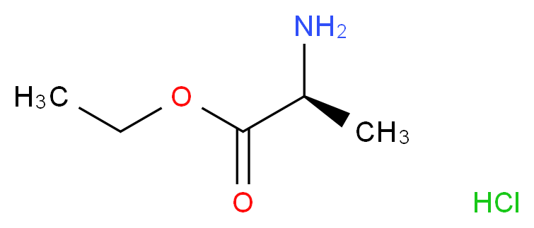 L-Ethyl 2-aminopropanoate hydrochloride_分子结构_CAS_1115-59-9)