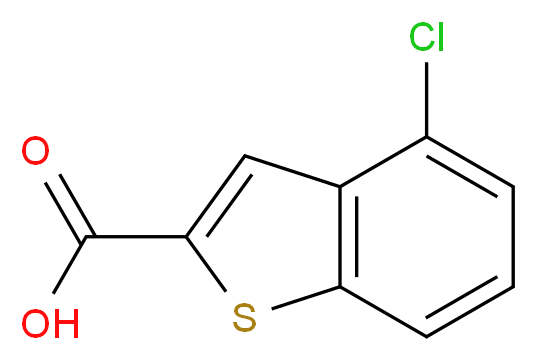 4-chloro-1-benzothiophene-2-carboxylic acid_分子结构_CAS_23967-57-9