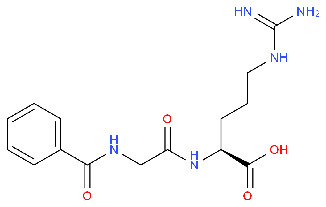 (2S)-5-carbamimidamido-2-[2-(phenylformamido)acetamido]pentanoic acid_分子结构_CAS_744-46-7