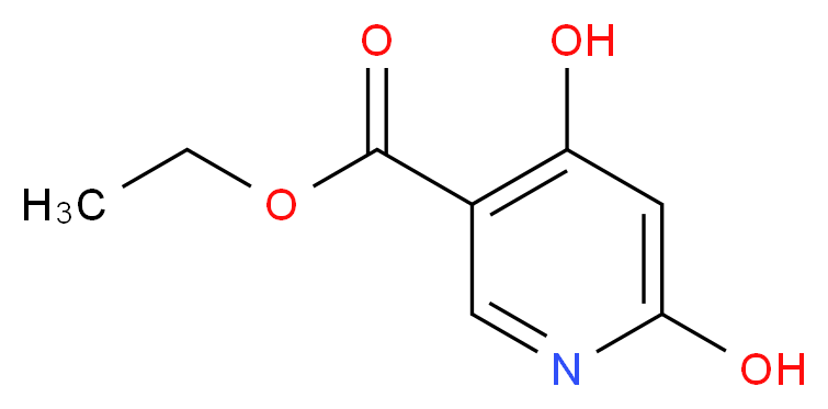 ethyl 4,6-dihydroxypyridine-3-carboxylate_分子结构_CAS_6975-44-6