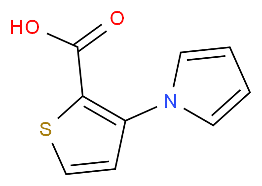 3-(1H-Pyrrol-1-yl)-2-thiophenecarboxylic acid_分子结构_CAS_74772-17-1)