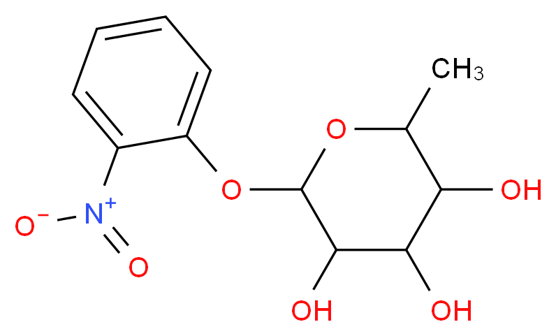 2-methyl-6-(2-nitrophenoxy)oxane-3,4,5-triol_分子结构_CAS_1154-94-5