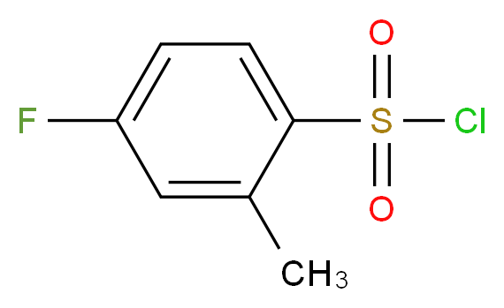 4-Fluoro-2-methylbenzenesulphonyl chloride_分子结构_CAS_7079-48-3)