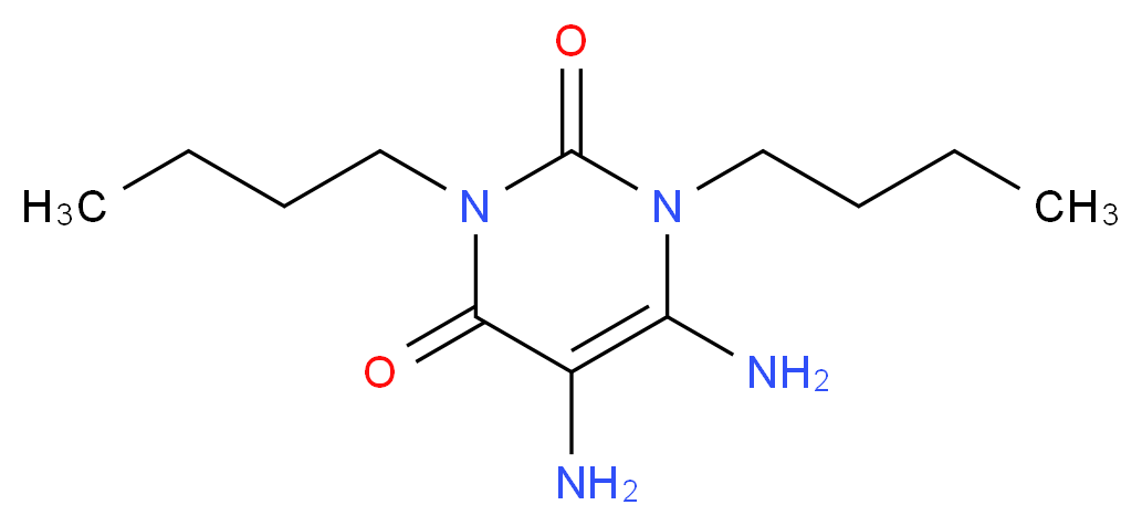 1,3-Dibutyl-5,6-diaminouracil_分子结构_CAS_52998-23-9)