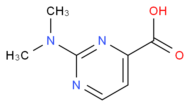 2-(Dimethylamino)pyrimidine-4-carboxylic acid_分子结构_CAS_933759-45-6)